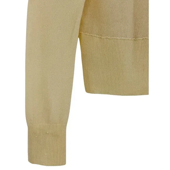 Vintage Free People Sequin V-Neck Cream Knit Sweater | Luxe Boho Soft Girl Y2K S - Picture 9 of 15